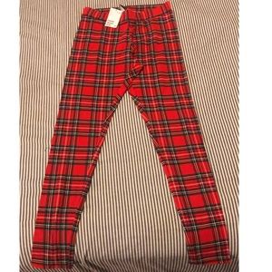 Red Plaid Legging
